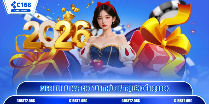 C168 ưu đãi nạp cho tân thủ giá trị lên đến 8,888K