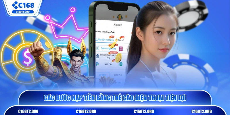 Các bước nạp tiền bằng thẻ cào điện thoại tiện lợi