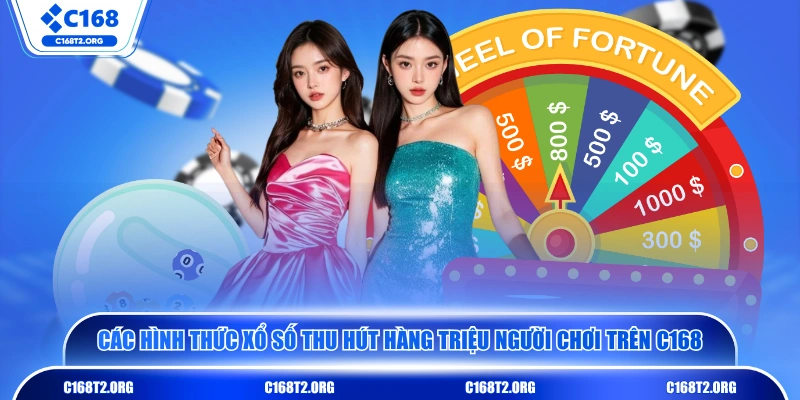 Các hình thức xổ số thu hút hàng triệu người chơi trên C168 