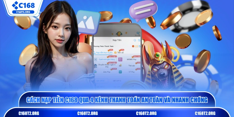 Cách nạp tiền C168 qua 4 kênh thanh toán an toàn và nhanh chóng 