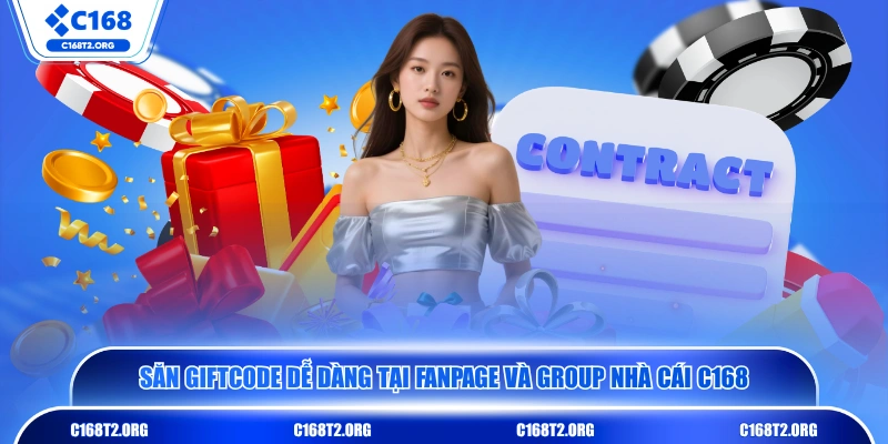 Săn Giftcode dễ dàng tại Fanpage và group nhà cái C168
