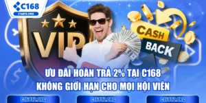 Ưu Đãi Hoàn Trả 2% Tại C168 Không Giới Hạn Cho Mọi Hội Viên